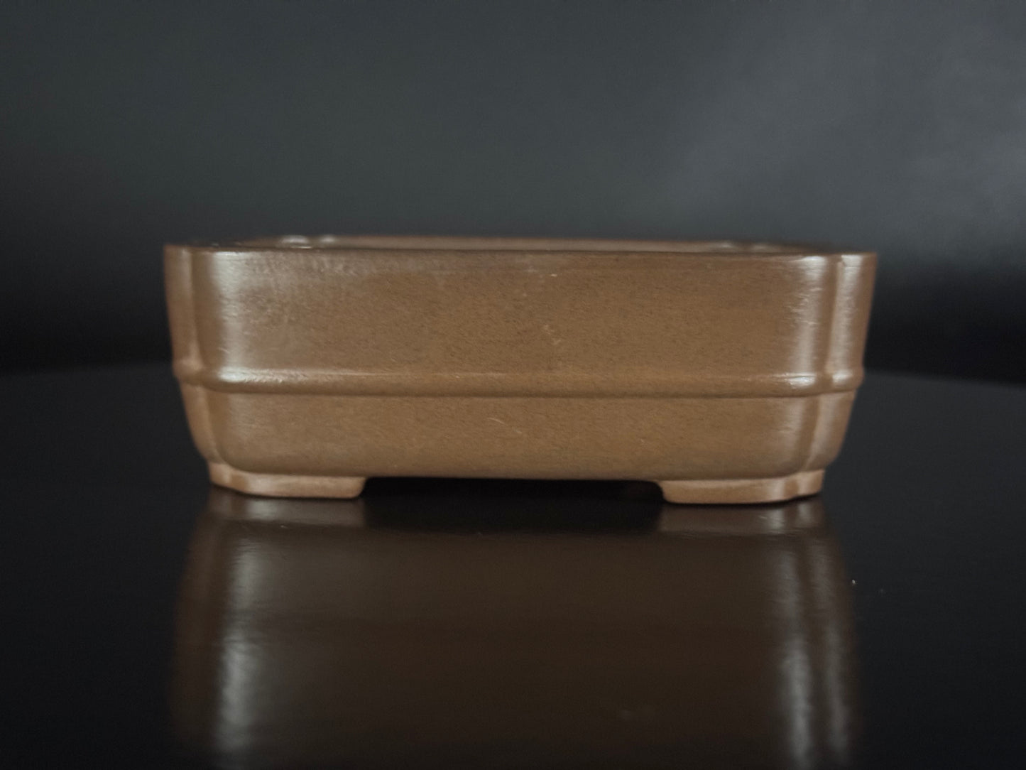BIGEI 美芸 (Hirata Atsumi 平田あつみ) – 常滑 – 12.8cm Rectangular Unglazed 長方鉢・無釉