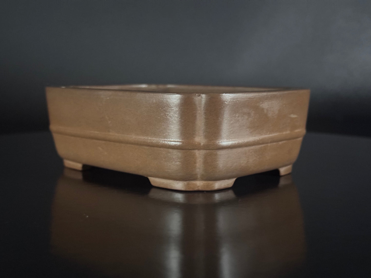 BIGEI 美芸 (Hirata Atsumi 平田あつみ) – 常滑 – 12.8cm Rectangular Unglazed 長方鉢・無釉