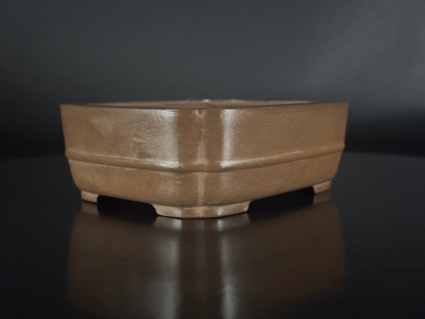 BIGEI 美芸 (Hirata Atsumi 平田あつみ) – 常滑 – 12.8cm Rectangular Unglazed 長方鉢・無釉
