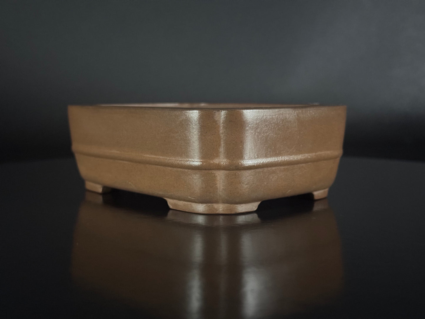 BIGEI 美芸 (Hirata Atsumi 平田あつみ) – 常滑 – 12.8cm Rectangular Unglazed 長方鉢・無釉