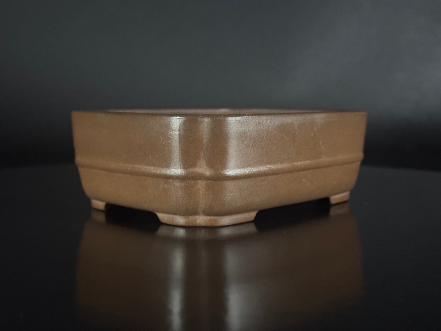 BIGEI 美芸 (Hirata Atsumi 平田あつみ) – 常滑 – 12.8cm Rectangular Unglazed 長方鉢・無釉
