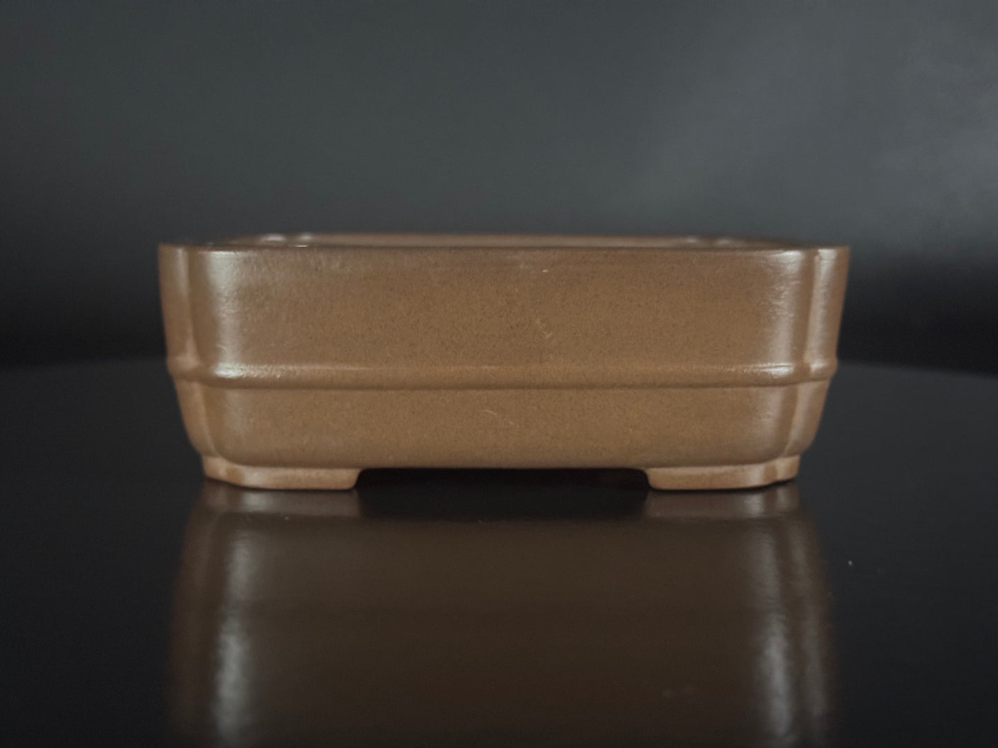 BIGEI 美芸 (Hirata Atsumi 平田あつみ) – 常滑 – 12.8cm Rectangular Unglazed 長方鉢・無釉
