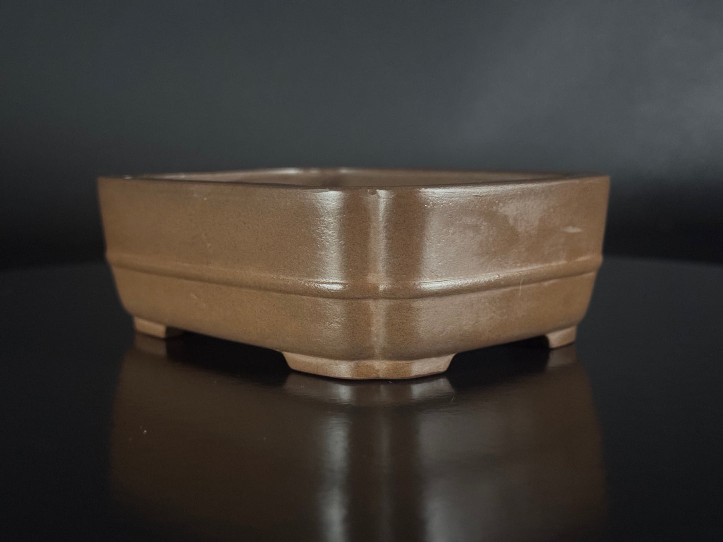 BIGEI 美芸 (Hirata Atsumi 平田あつみ) – 常滑 – 12.8cm Rectangular Unglazed 長方鉢・無釉
