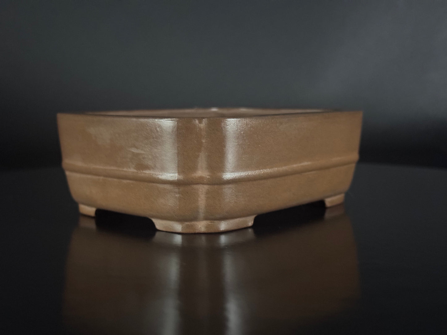 BIGEI 美芸 (Hirata Atsumi 平田あつみ) – 常滑 – 12.8cm Rectangular Unglazed 長方鉢・無釉