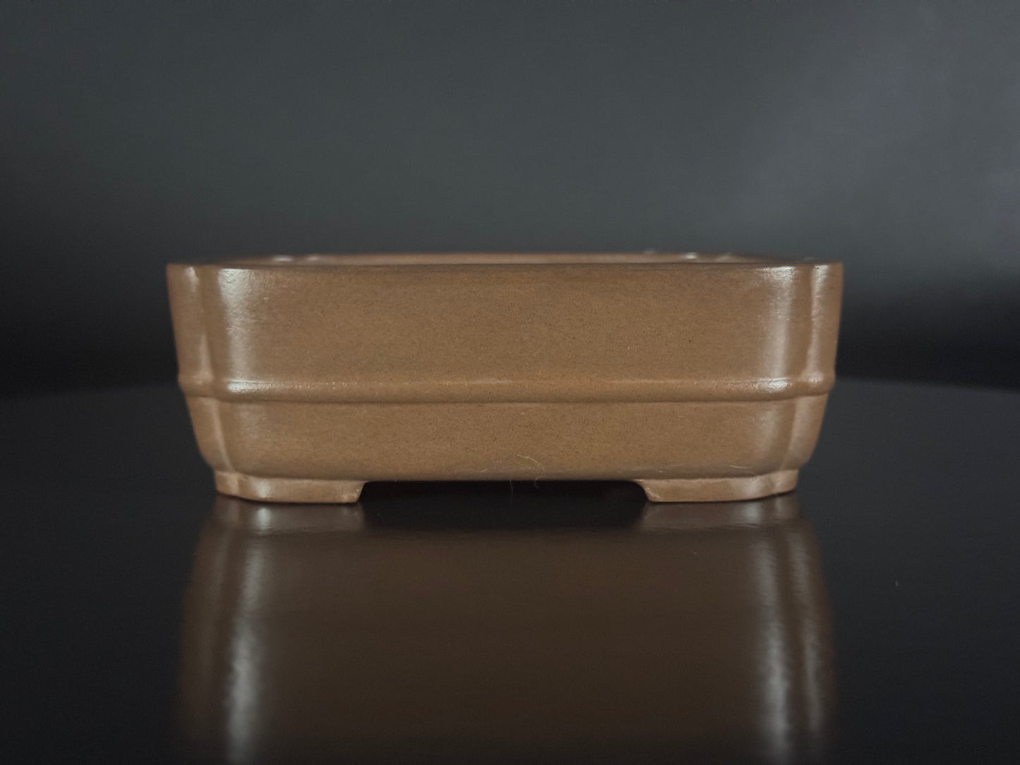 BIGEI 美芸 (Hirata Atsumi 平田あつみ) – 常滑 – 12.8cm Rectangular Unglazed 長方鉢・無釉